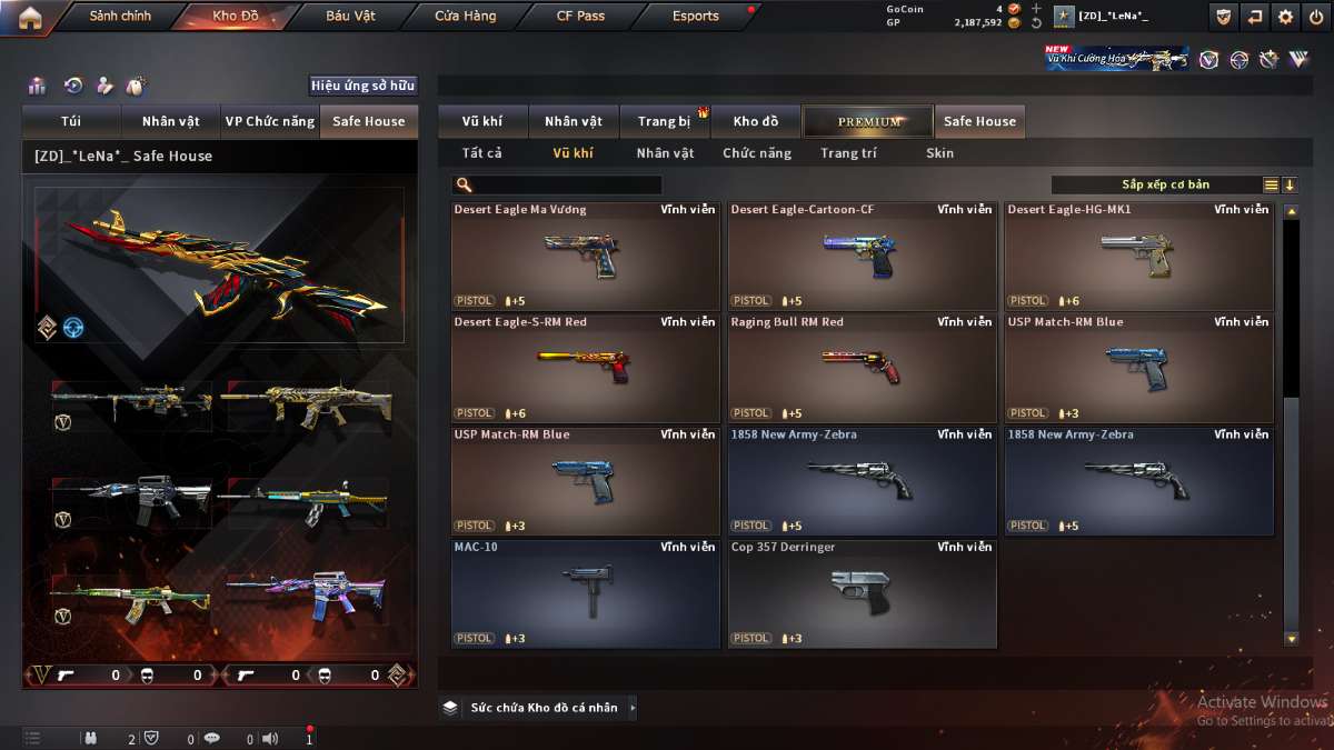 shop acc cf uy tin gia re